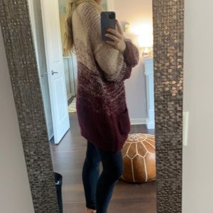 A beautiful oversized hand made sweater